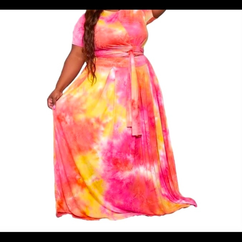 Tye Dye dress w/Belt